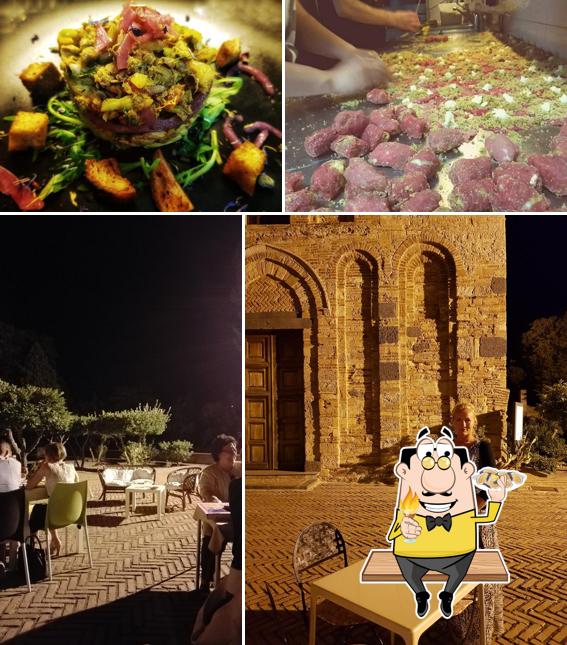 Prova tra i vari prodotti di cucina di mare offerti a Antica Badia