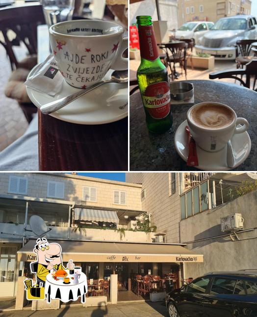 La foto della cibo e esterno di Cafe Dix