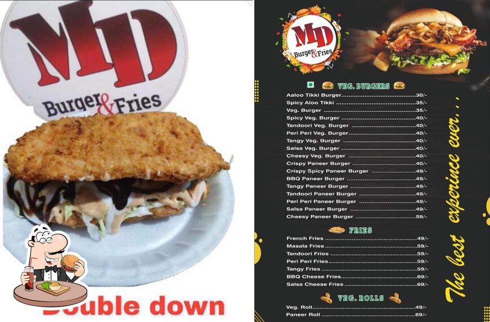 MD Burgers and Fries’s burgers will cater to satisfy a variety of tastes