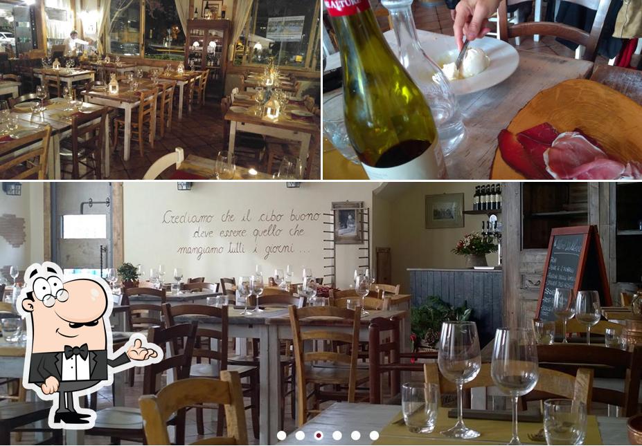 Gli interni di Osteria La Massaia