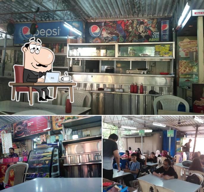 The interior of Bhavans canteen