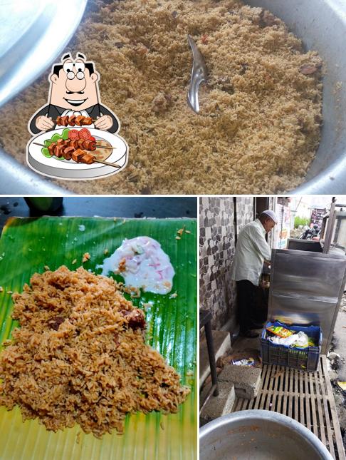 Among various things one can find food and interior at Bismi Biriyani Center