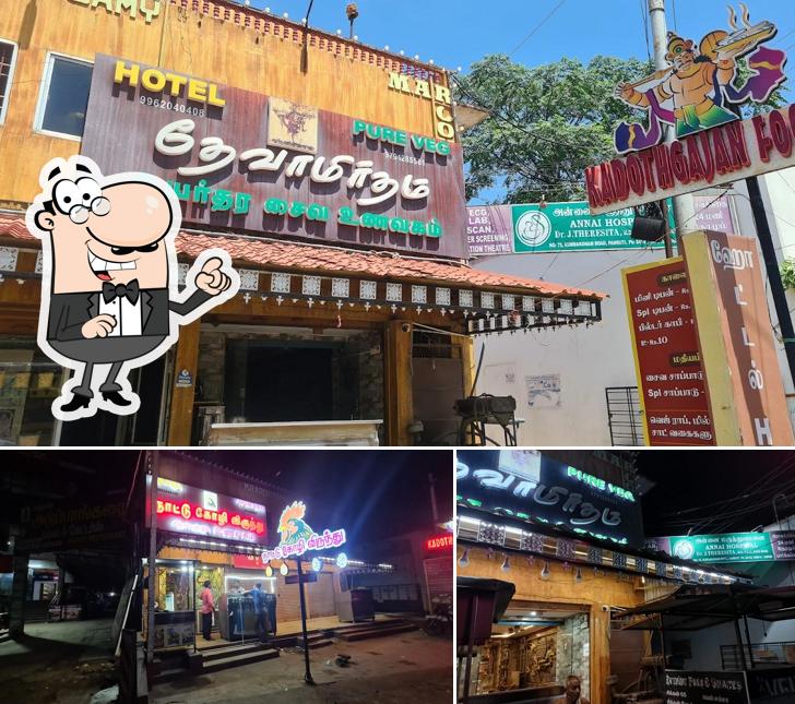 The exterior of Hotel Deva amirtham