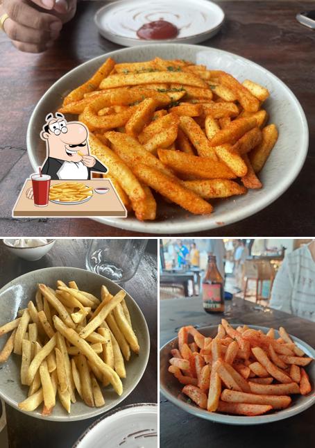 French fries at Mayan Beach Club