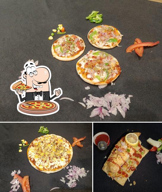 Get pizza at Saras Tea Point