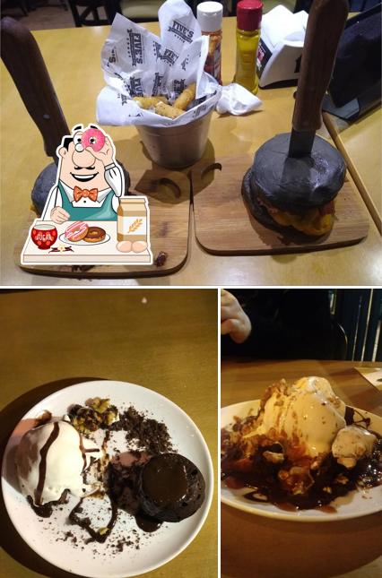 The Fives - Burger and Steak serve uma escolha de pratos doces