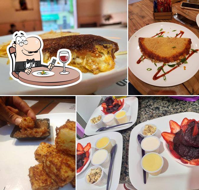 Taioba tapioca, açaí, sorvete expresso, milkshake, suco natural, café e sorvete artesanal.