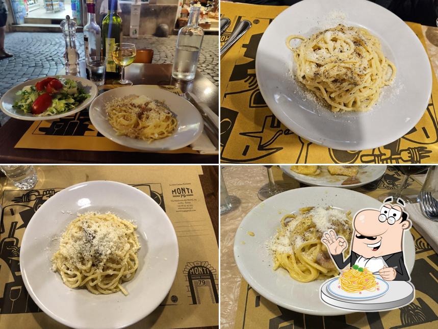 Spaghetti alla carbonara al Taverna Romana