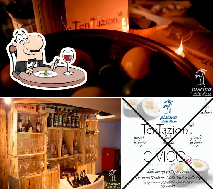 Dai un’occhiata alla immagine che mostra la cibo e interni di Tentazioni