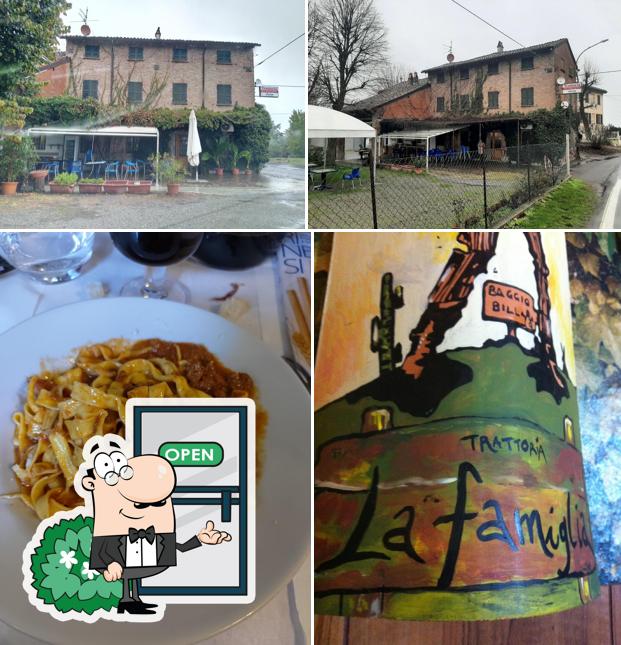 Trattoria La Famiglia si caratterizza per la esterno e bevanda
