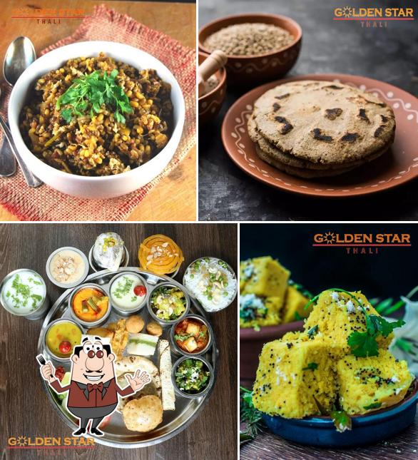 Food at Golden Star Thali