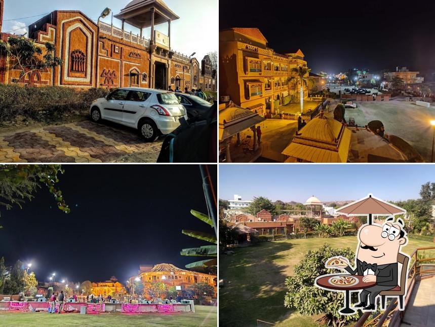 You can get some fresh air outside Hotel Nirali Dhani