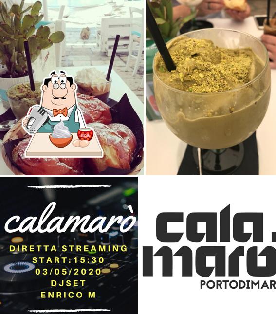 Calamarò Portodimare serve un'ampia varietà di dessert