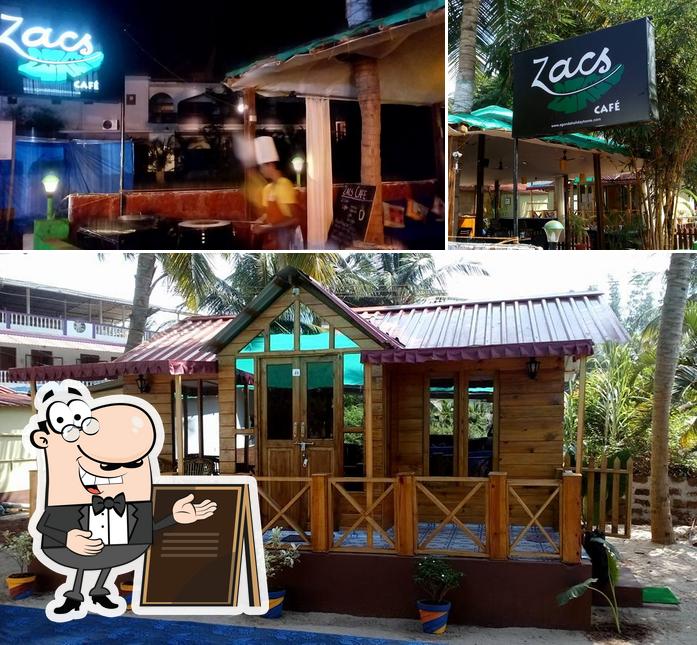The exterior of Zacs Cafe