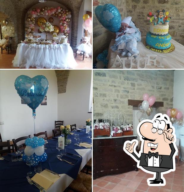 Questa è la immagine che mostra la interni e cibo di Agriturismo Torre Gialluise