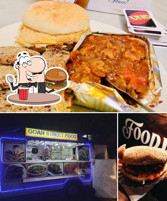 Order a burger at Goan Street Food
