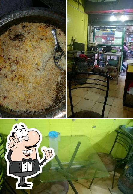 Take a look at the picture showing interior and food at Henglu