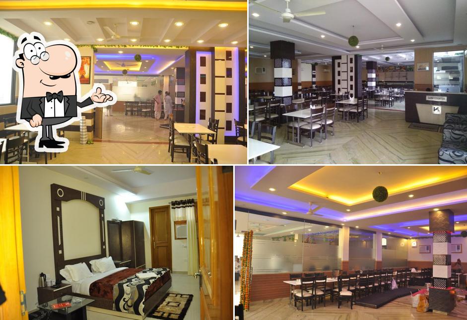 Take a seat at one of the tables at Hotel Krishna Sagar,Muradnagar,Ghaziabad