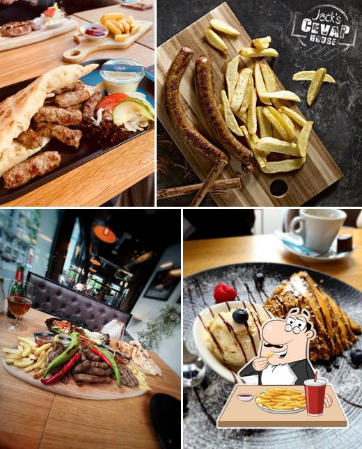 Ordina un piatto di patatine a The Jack's House Restaurant Kriens