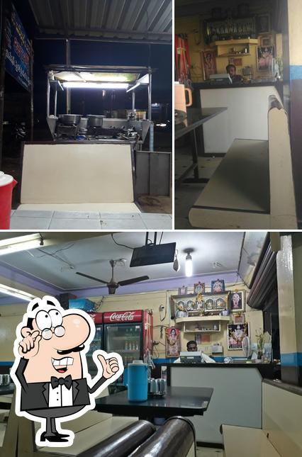 The interior of Karthikeya Hotel