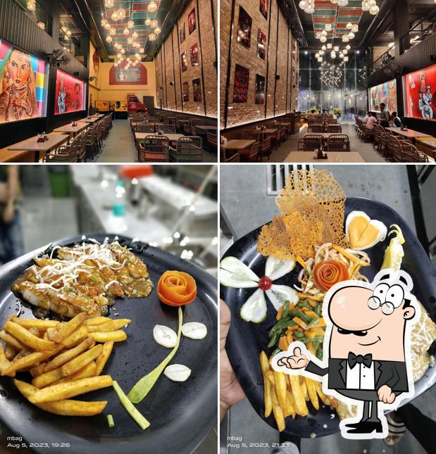 Among different things one can find interior and food at The Bengal Dhaba