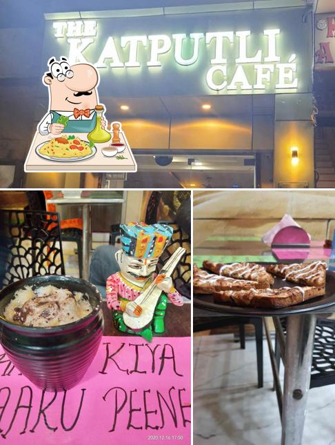 This is the image showing food and interior at The Katputli Cafe