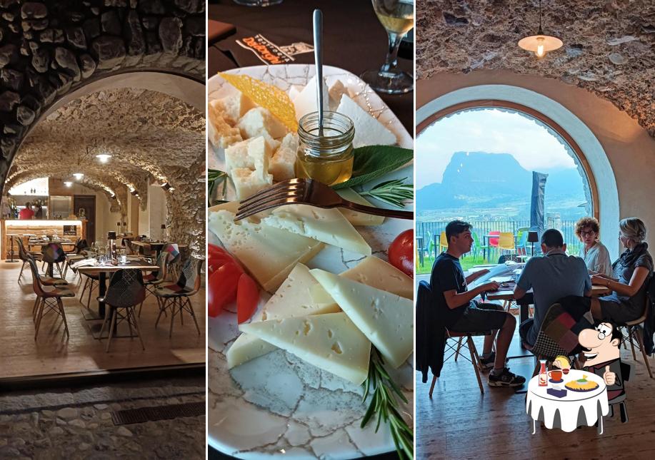 Piatto di formaggi al Trattoria dei Borghi