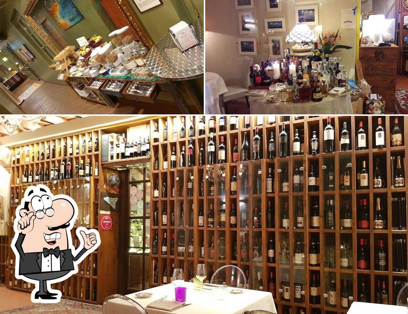 Gli interni di Osteria Roncate