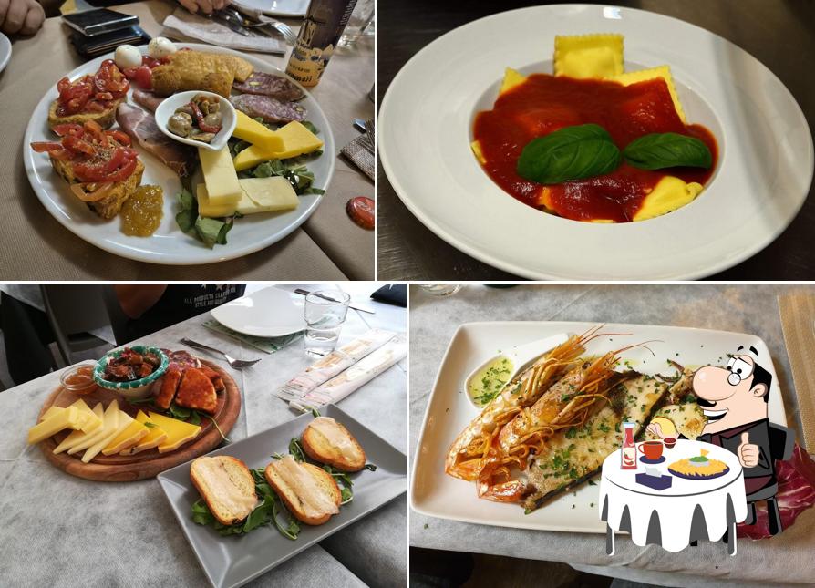 Piatto di formaggi al Basilico ristorante trattoria