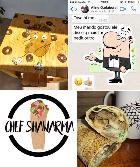O interior do Chef Shawarma