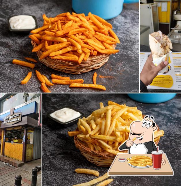 French fries at Just shawarma