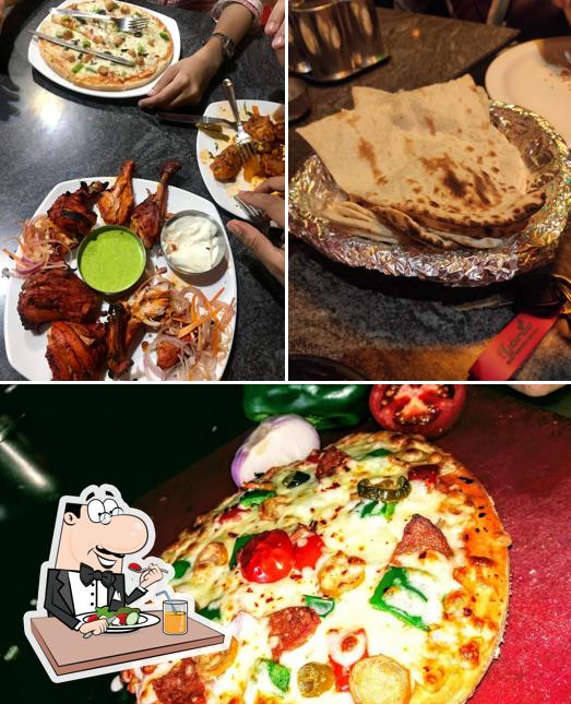 Food at Pizza Hunt Restaurant