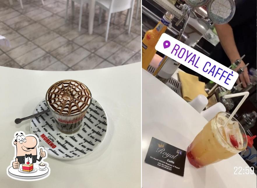 Royal Caffè serve un'ampia varietà di dolci
