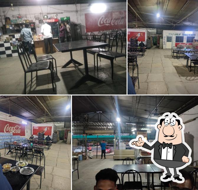 Take a seat at one of the tables at Punjabi Haryana Dhaba