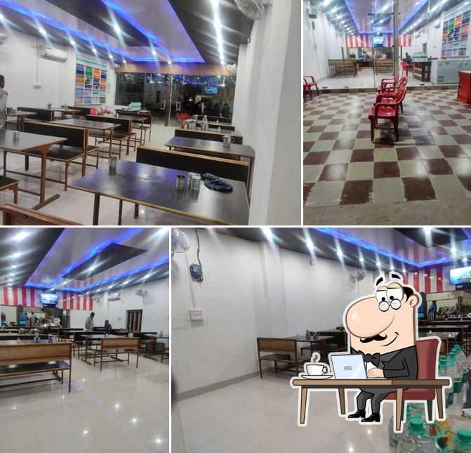 The interior of Radha Krishna Restaurant