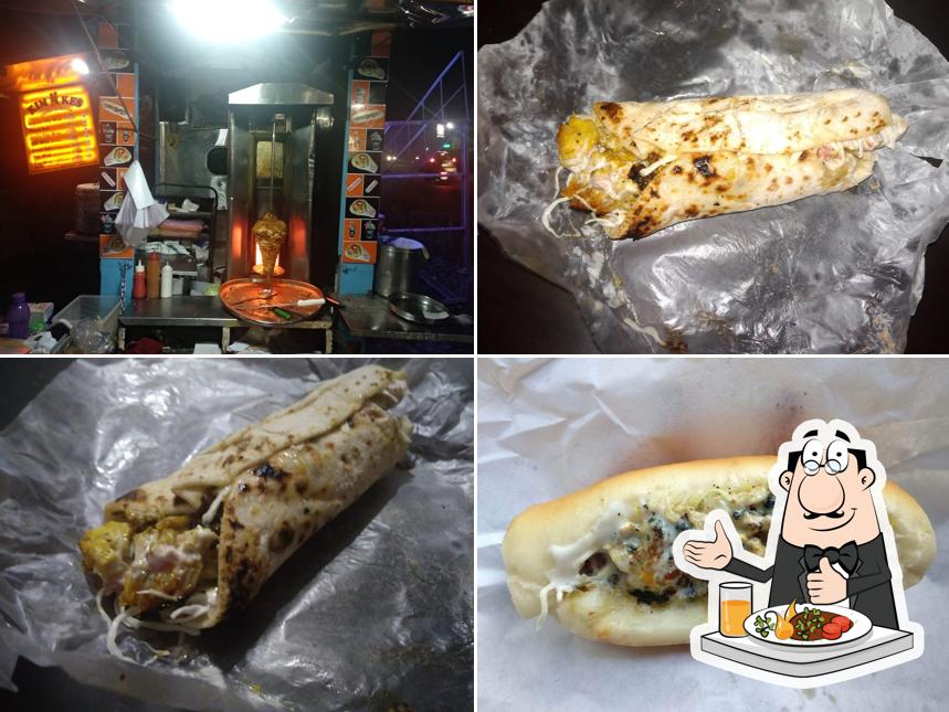 Food at KIM & KES Chicken Shawarma