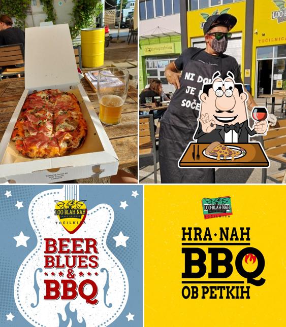 Ordina una pizza a LOO-BLAH-NAH Craft Brewery - Cafe