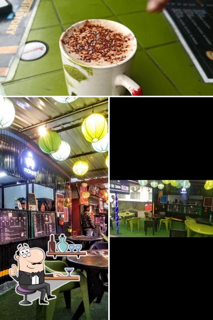 The restaurant's interior and beverage