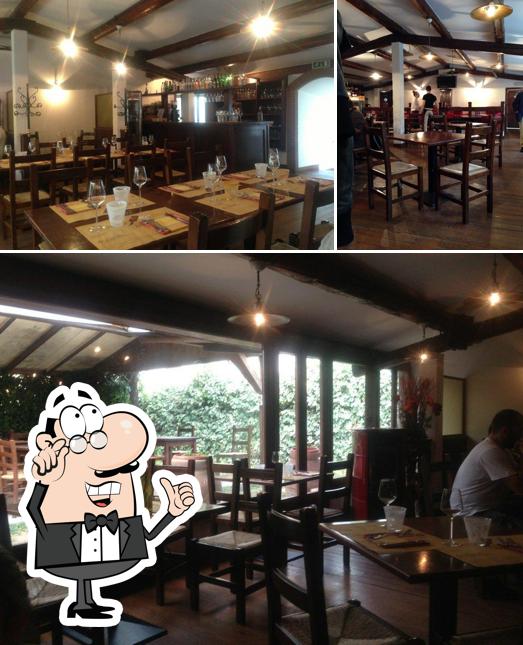 Gli interni di Trattoria Sbrodovino
