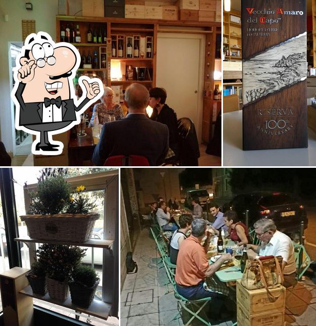 Gli interni di Vinothéque Casbeno