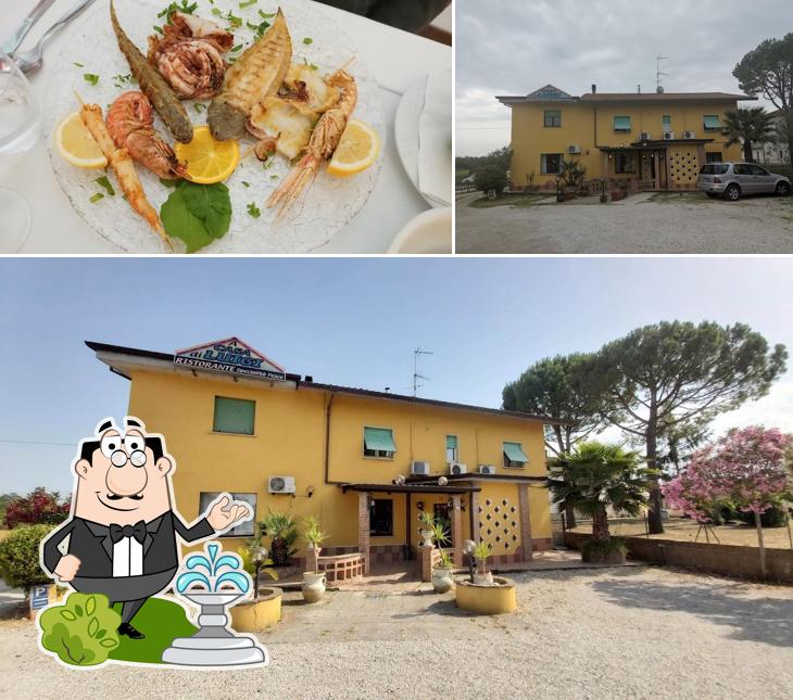 Questa è la foto che mostra la esterno e cibo di A Casa di Luigi - Ristorante di pesce