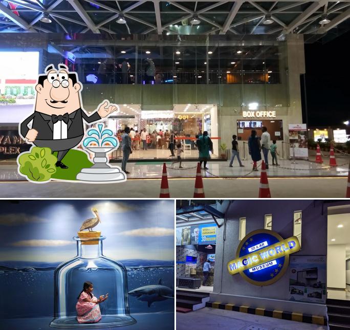 This is the image displaying exterior and seafood at Ravi Priya Mall & Multiplex