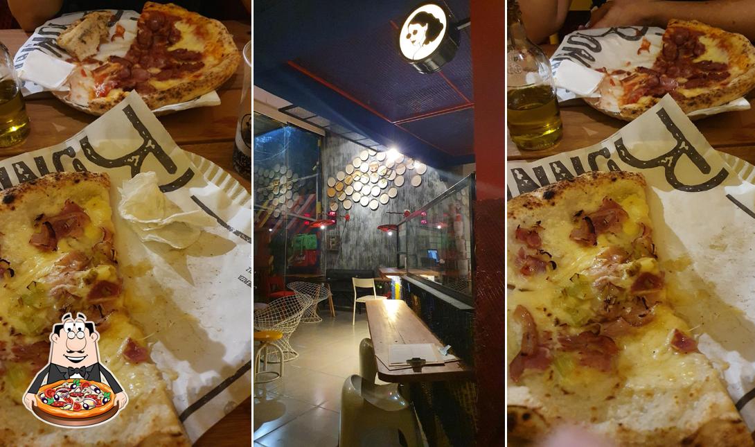 Escolha pizza no Bonnie Pizza
