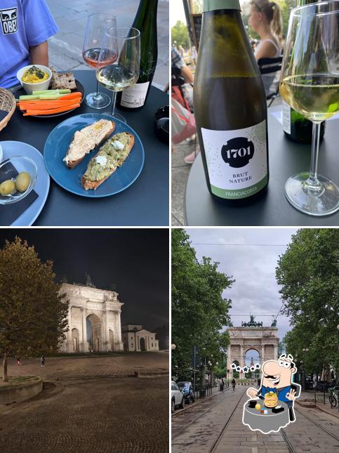 La cibo e esterno del ristorante