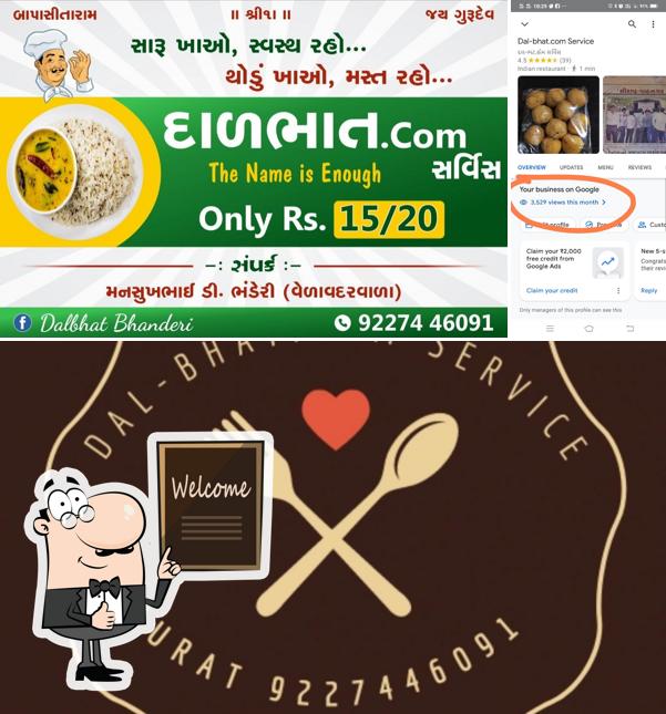 Here's a pic of Dal-Bhat Service
