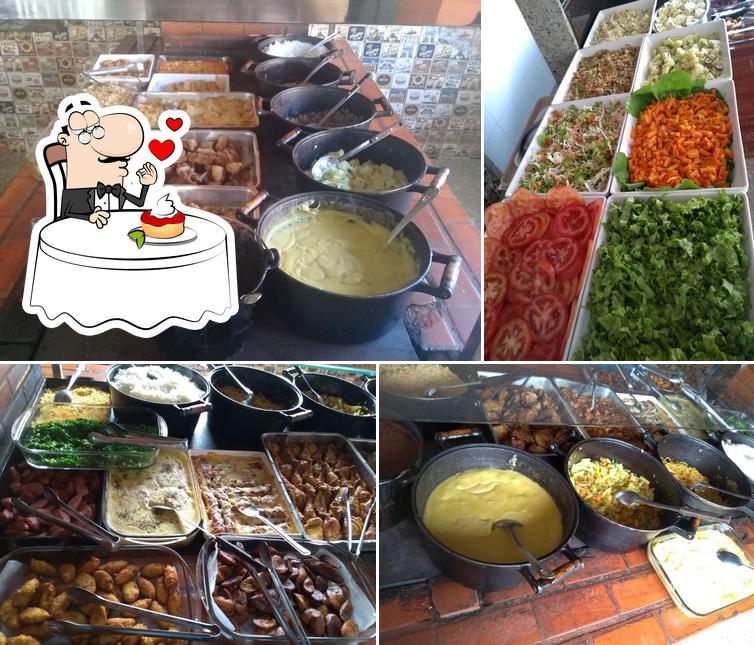 Restaurante e Lanchonete Faz Sabor provê uma escolha de pratos doces
