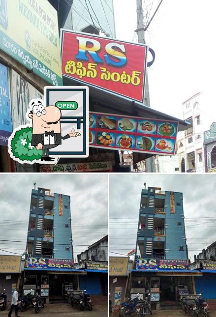 The image of RS Tiffin Centre’s exterior and food