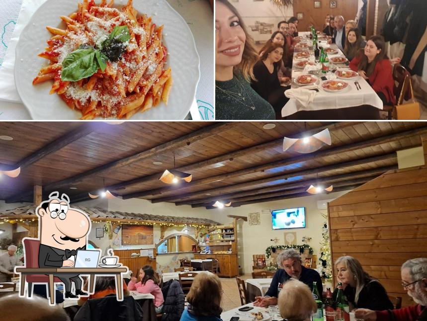 Questa è la immagine che raffigura la interni e cibo di La contrada