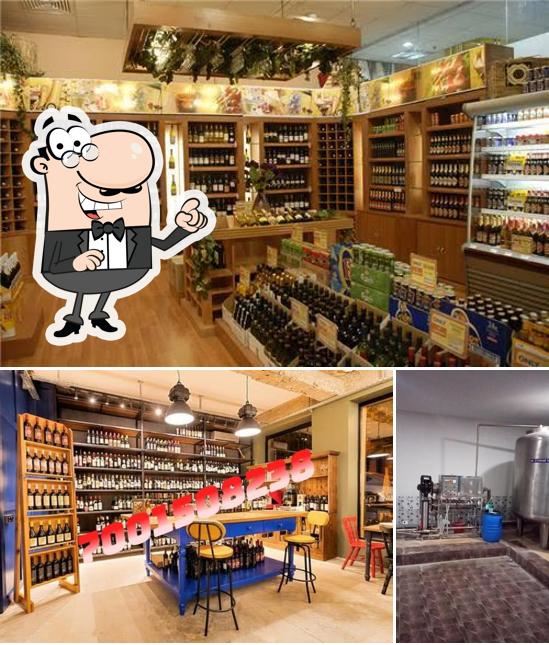 The interior of Wine shop