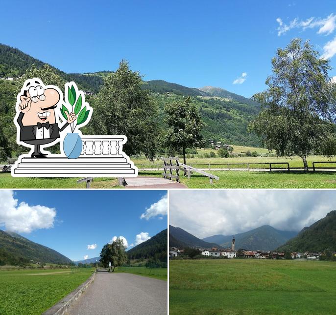 Goditi la vista dagli esterni di El Bicigrill Pellizzano